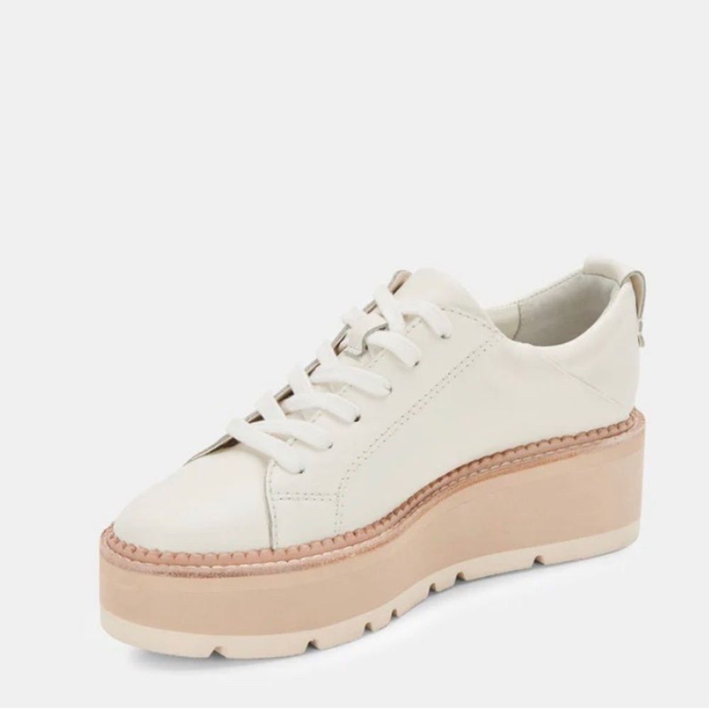 Dolce Vita Toyah Sneakers Women’s 9 Shoes White Leather Platform